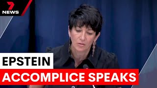 Ghislaine Maxwell interviewed about allegations against US President | 7NEWS