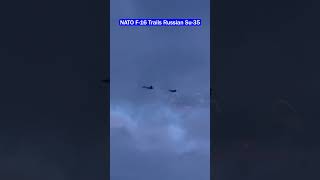 NATO F-16 Trails Russian Su-35 in High-Stakes Maritime Patrol