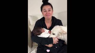 The love of puppies and babies #dog #love#doglove #puppy #lovestory
