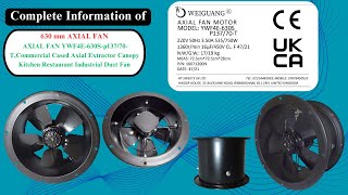 Unveiling the Power of AXIAL FAN YWF4E-630S! 🌬️💡 | Ultimate Commercial Fan Review