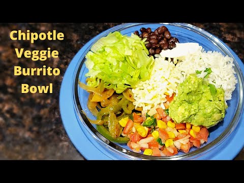 DIY Chipotle Veggie bowl | Veggie Burrito Bowl | Chipotle bowl. | Veg Bowl | Healthy Recipe