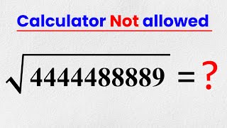 Math Olympiad | Can you Simplify the Expression without using a Calculator | EasyMaths