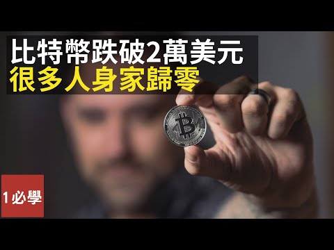 所有加密貨幣都幾乎崩潰😱 為什麼比特幣跌破2萬美元，人們身家歸零？