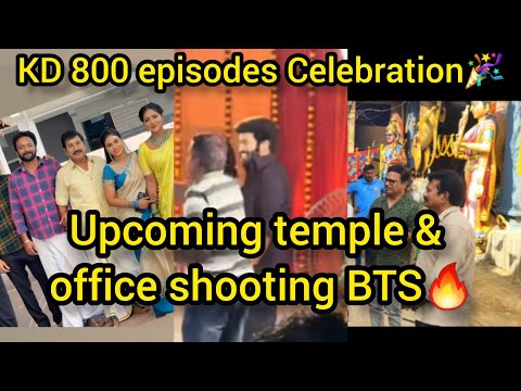 KD 800 Episodes celebration🔥Temple & Office BTS/#zeetamil #update #karthikraj #kd #karthigaideepam