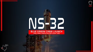 LIFTOFF! Blue Origin NS-32 Crew Launch