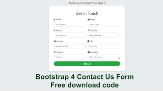 Responsive Contact Us Page Free Download  || Free Template For Contact us Using HTML CSS and Jquery