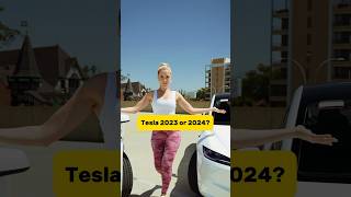 NEW Tesla Model 3 - 2024 vs 2023 #tesla #model3 #cars