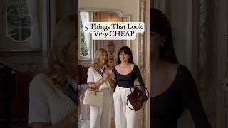 Thing That Will Make You Look Cheap! Would You Agree?  #oldmoneyaesthetic #elegantfashion #aesthetic