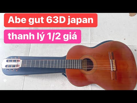 Đàn guitar Abe gut 63D japan âm hay, thanh lý. Giá: 1tr200k. guitar nhật 0936057750