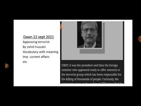 vocabulary 11 for css pms and other competitive examination from dawn opinion page