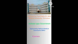 MBBS NEET UG 2023 :#GMC Thiruvarur_#Cutoff_#AIQ   Contact us:  9711449835