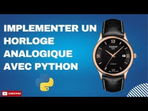 Cree une horloge numerique  simple avec python