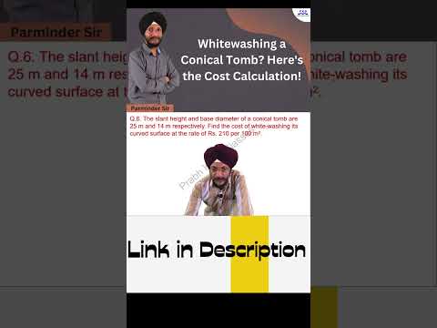 Whitewashing a Conical Tomb? Here's the Cost Calculation!