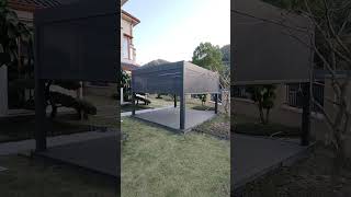 Look at the pergolas which our customer just installed !  #aluminiumpergola #bioclimaticpergola