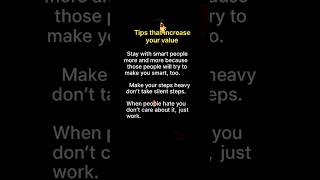 3 Tips That Instantly Increase Your Value 💯