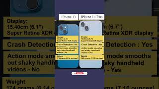 iPhone 13 Vs iPhone 14 Plus (Comparison) #short #shorts #viral #apple #ios