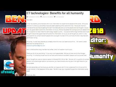 Benjamin Fulford  ET Technologies  Benefits For All Humanity