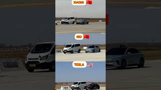 Tesla vs Xiaomi vs Nio 🚗💥 Auto Brake Test!
