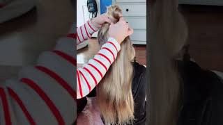 Topknot Bun with Side Braids #hair #longhair #hairstyle #hairtutorial