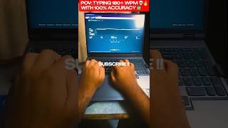 💻🤯 Laptop Fast Touch Typing Test- 🔥⌨️Typing 180+ WPM #typing #typingtest #typingskills