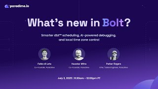 What’s New in Bolt: Smarter dbt™ Scheduling with AI Debugging