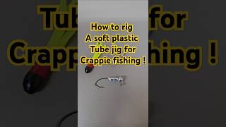 How to rig a Tube Jig for #crappiefishing. #crappie #fishinglures #fishing #howto #rigging #fishtok
