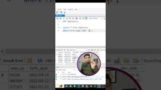 SQL - 6 | Smart Search Using LIKE Operator | MYSQL for Beginners | PMGURU #short