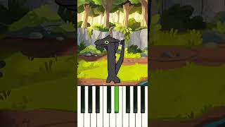 Toothless Dancing Plays THE PIANO! #shorts #toothless #toothlessdancing #piano #animation