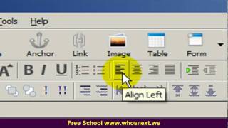 2.1 Website Free Education - Familiarize All The Buttons In NVU And The Function