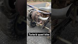 Subaru WRX turbo on quad bike |not plumbed up  #yamaha #quadbike