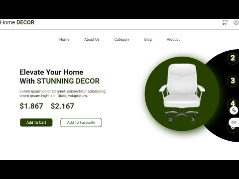 HOmer decore with html css