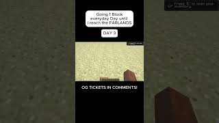 Going 1 Block everyday until i reach the FARLANDS | Day 3