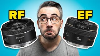 Canon RF 50mm f1.8 vs Canon EF 50mm f1.4