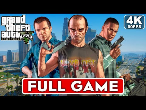 GTA 5 Enhanced Gameplay Walkthrough FULL GAME [4K 60FPS PC] - No Commentary