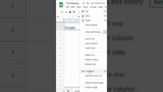 Create Link in Cell (Google Sheets)