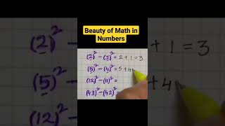 Beauty of Math #shorts #mathstricks #math #youtubeshorts #youtubeviral #shortsvideo #viral #mathfact