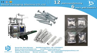 Long screw and expansion screws counting packing machine