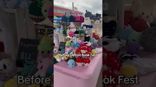 Before vs after Detroit Book Fest! #crochetmarket #marketvlog #detroitbookfest
