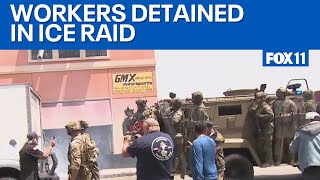 Workers detained in downtown LA ICE raid  | FOX 11 LA