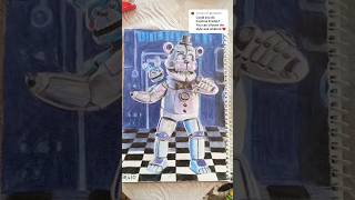 Drawing Funtime Freddy #fnaf #art  #fnafart #freddy #freddyfazbear #funtimefreddy  #fnafsl #shorts
