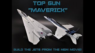 Top Gun Maverick F14 Tomcat F18 Super Hornet 1/72 1/48 Scale Model Kit Build Review Revell