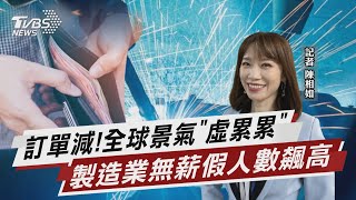 訂單減!全球景氣「虛累累」 製造業無薪假人數飆高【TVBS說新聞】20230407@TVBSNEWS02