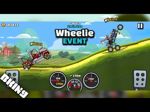 Hill Climb Racing 2 : Wheelie event is back! Wheelie event hcr2 gameplay by BKing