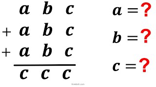 Can you solve for a b and c? | (Math Olympiad) | #math #maths