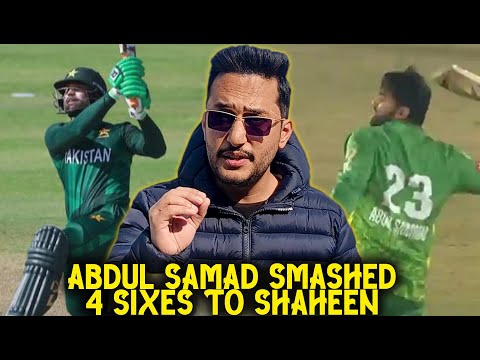 Abdul Samad smashed 4 sixes to Shaheen Afridi in practice session !!