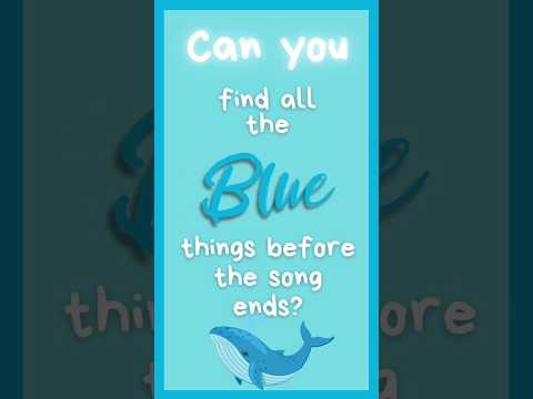 Blue Color Song for Kids 💙 | Learn BLUE with a Fun Rhyme! | Whales, Berries & More!