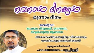 Navanal//Day 3//Holy Mass//Novena//Adoration Live@5.30pm//Basilica Of Our Lady Of  Snow, Pallipport