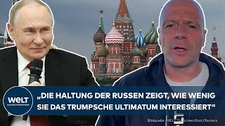 PUTINS KRIEG: Russen lachen über Trump - Drohende US-Sanktionen lassen Kreml kalt