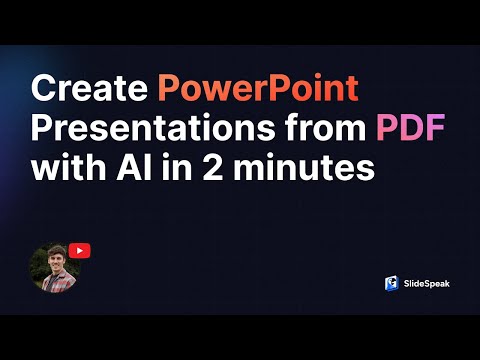 Create a PowerPoint presentation from a PDF with AI in 2 minutes