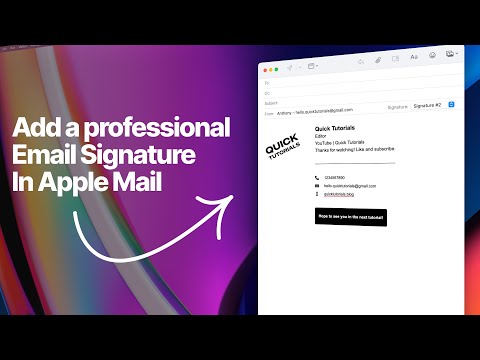 How to add a signature in Apple's Mail app on macOS